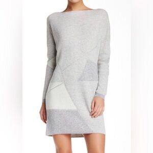 Vince Cream gray Knit Sweater dress